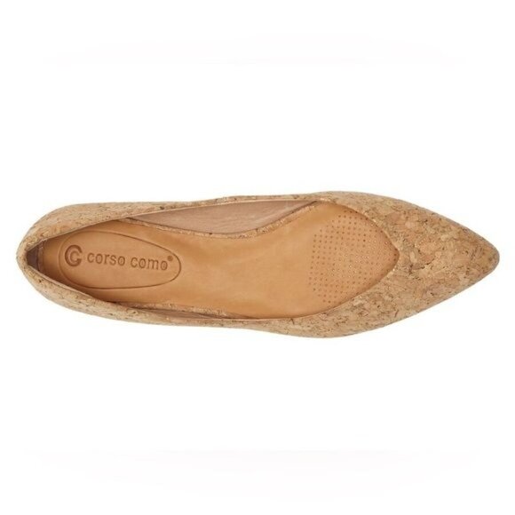 New Corso Como Jullia Natural Tan Cork Ballet Flat Balletcore Sz 11 - Picture 13 of 13